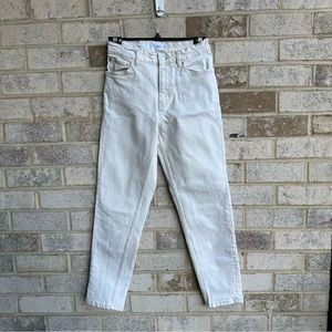 Mango beige mom jeans size 4
